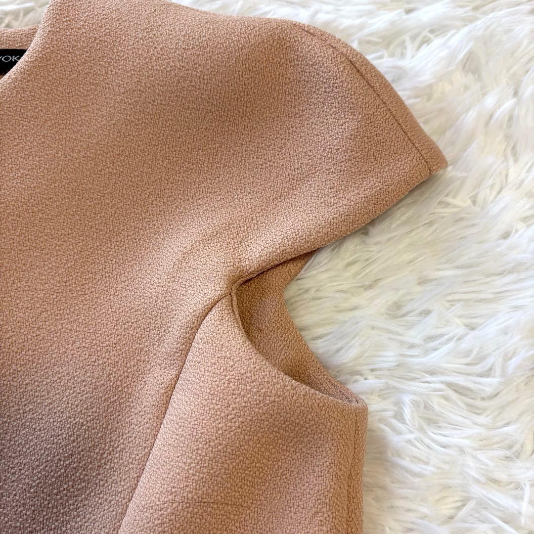 LilyM✨ヨーコチャン フレンチスリーブ 膝丈ワンピース ドレス