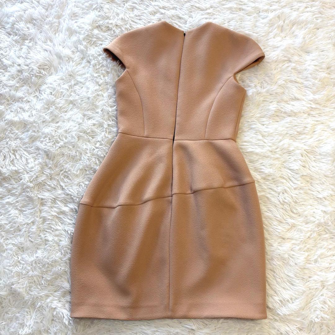 LilyM✨ヨーコチャン フレンチスリーブ 膝丈ワンピース ドレス