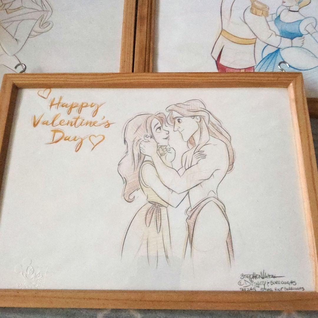 ディズニー　キャラクター　イラスト5枚 フロリダディズニーランド