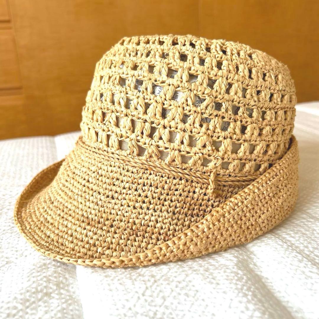 【美品】HELEN KAMINSKI ヘレンカミンスキー ラフィアハット