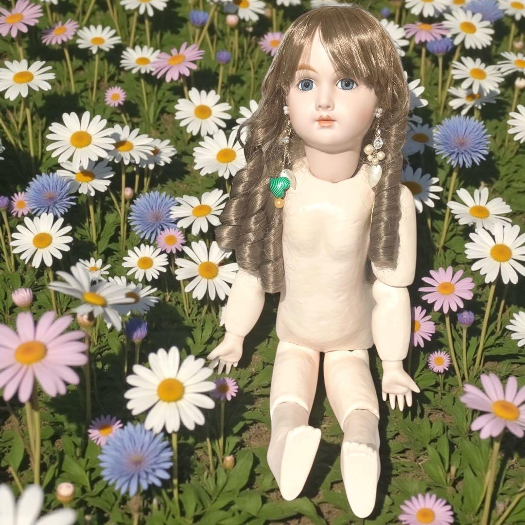 焼きみかん ビスクドール アーテー グリーン ピンク ロングドレス ボネ