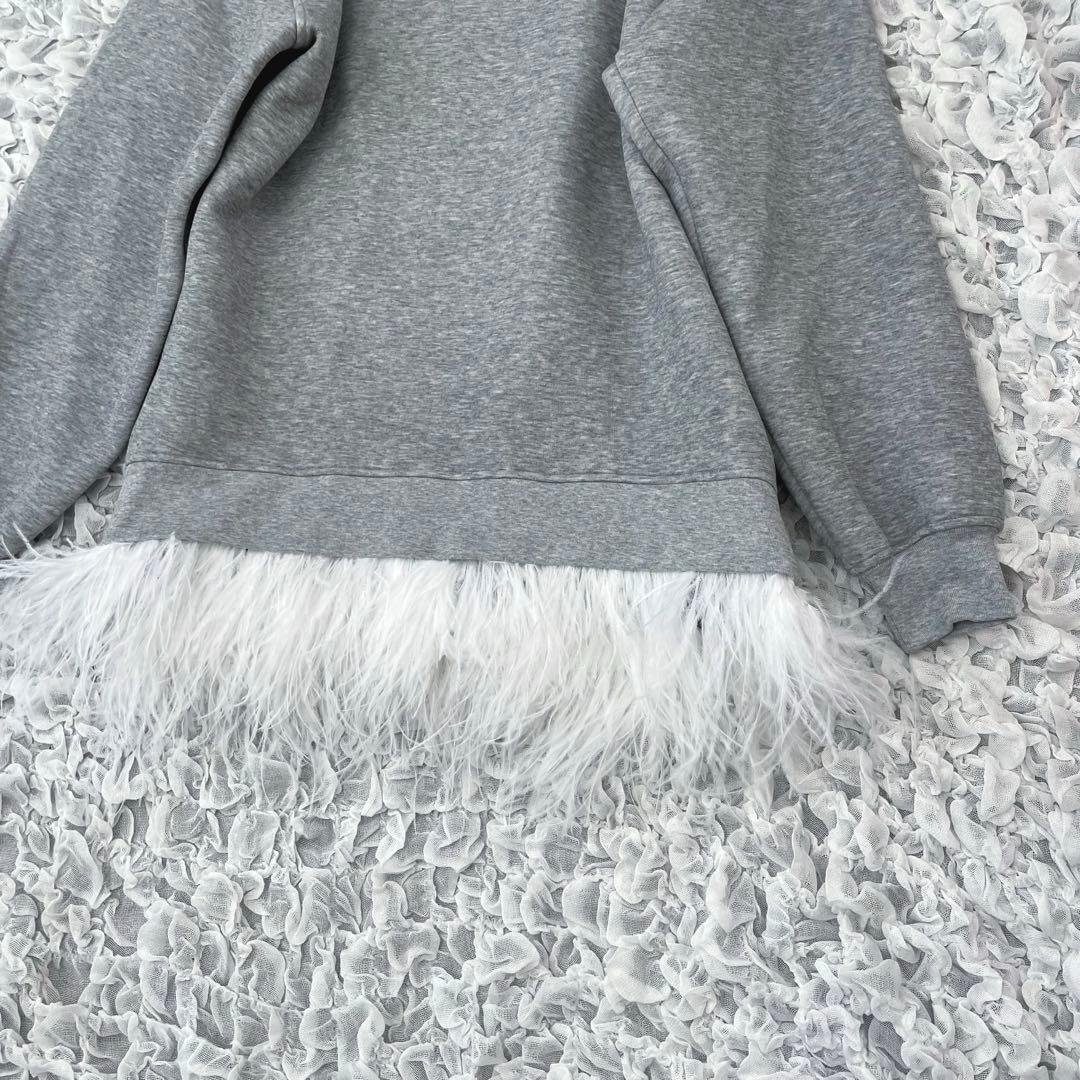 エイミーイーストワール　フェザーヘムスウェットワンピース　定価29700円