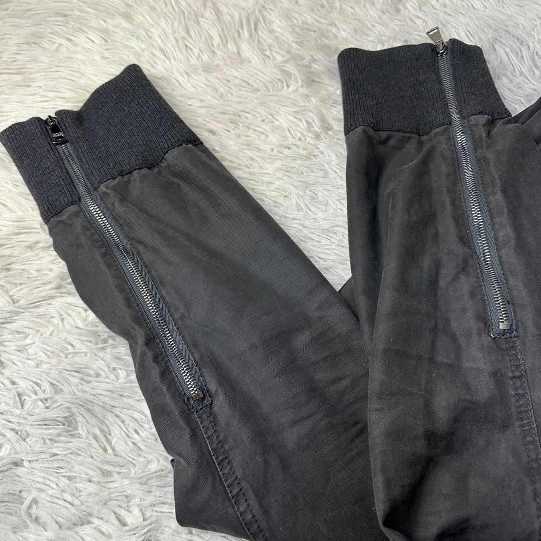 ジーケ 様用希少 DOLCE & GABBANA ブラックカーゴパンツ 46