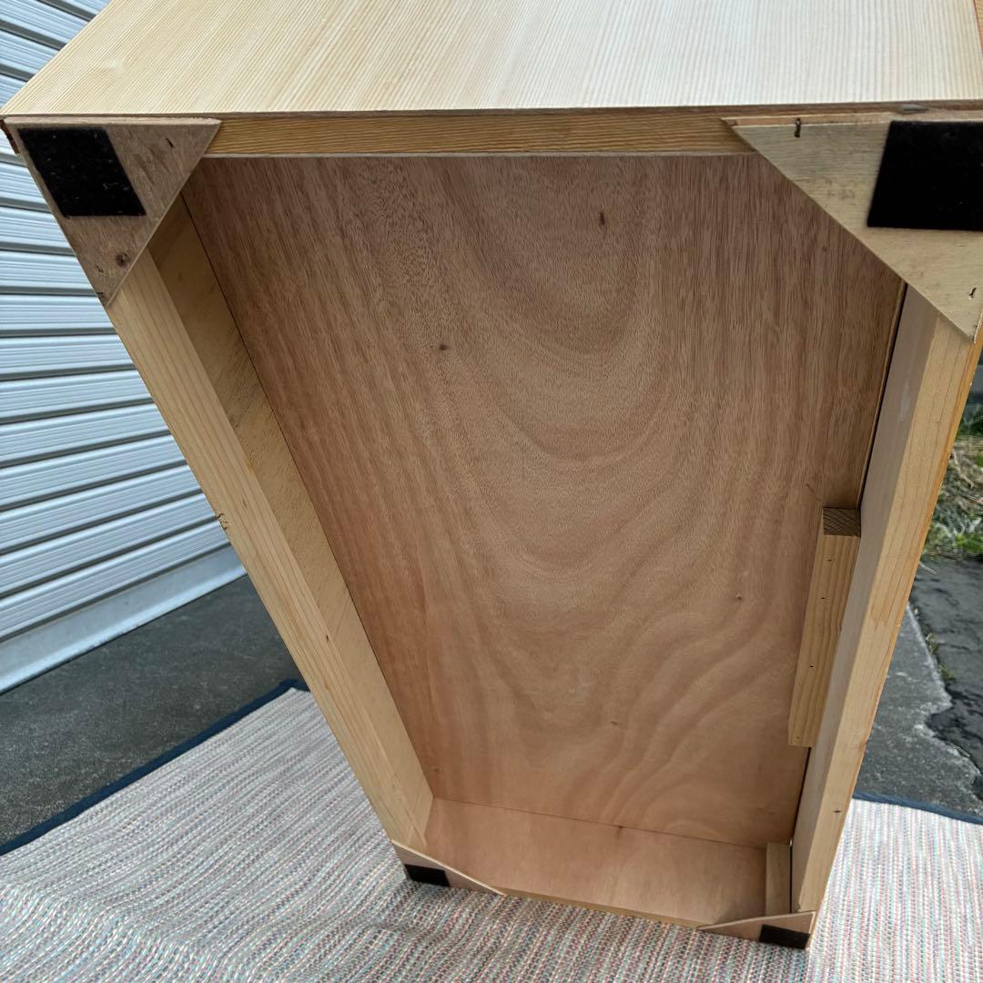 【送料込】無印良品　パイン材　4段チェスト　タンス　チェスト　①