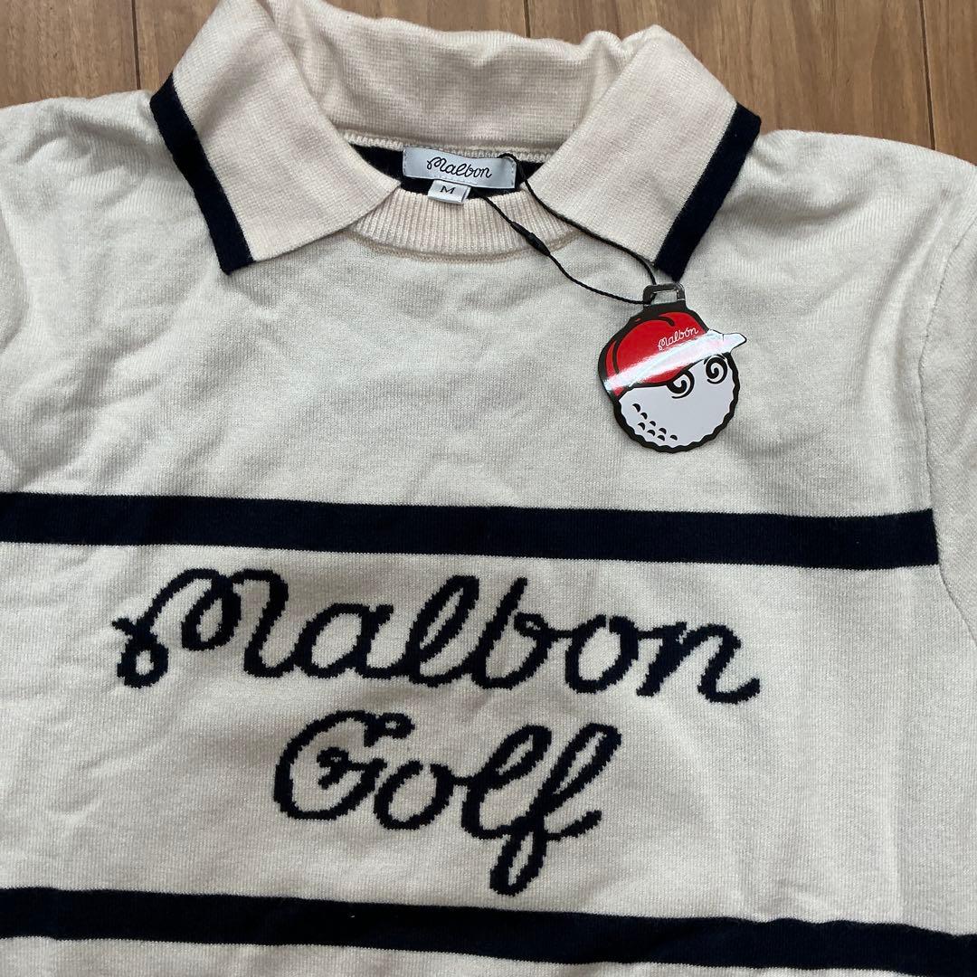 マルボンゴルフ Malbon レディース ニットポロシャツ セーター 長袖