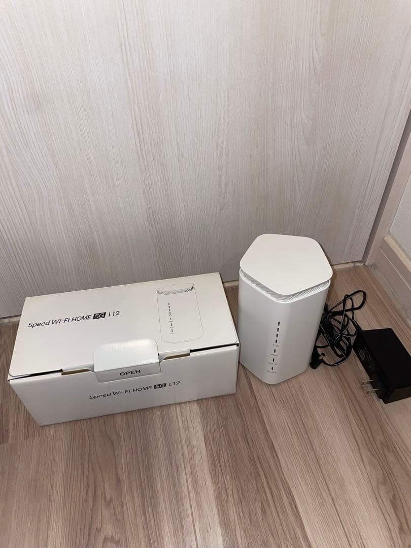 【美品】Speed Wi-Fi  5G L12 箱・アダプタ・説明書付き