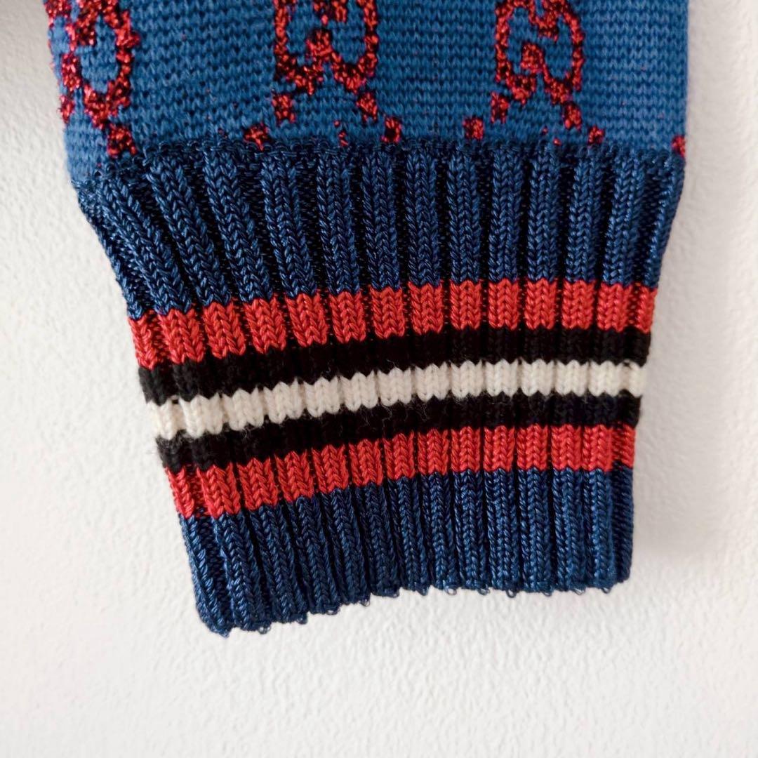 ◾︎極美品◾︎ グッチ ラメファブリックカーディガン GG シェリーライン カシミヤ