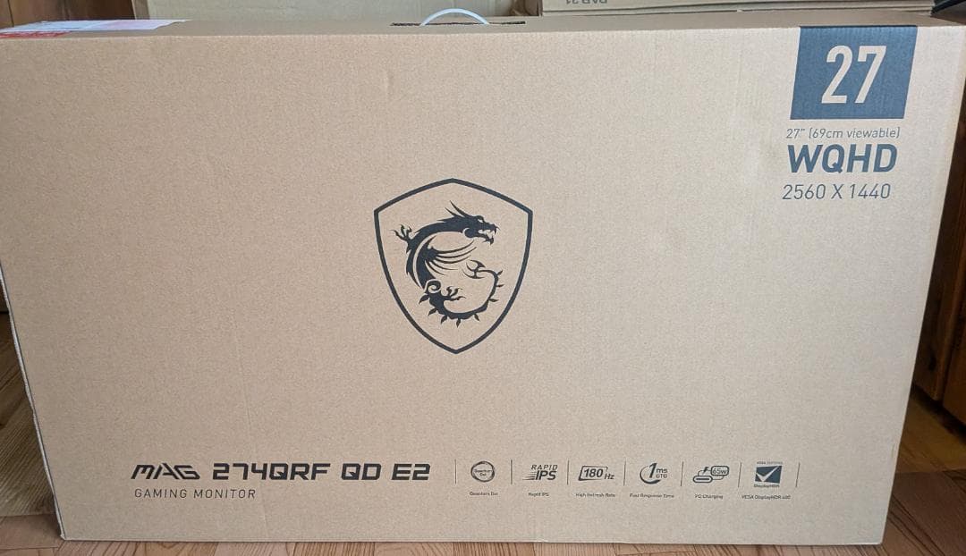 [新品未開封] MSI MAG 274QRF QD E2　ゲーミングモニター