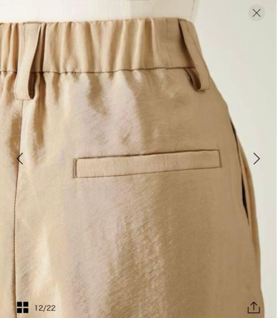 【CONTE】サテンカーゴパンツ　サイズ36