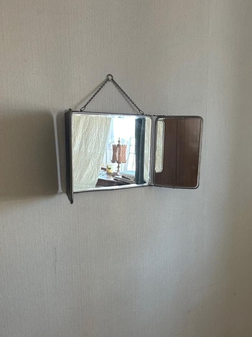 蛍　様　フランスアンティーク　折り畳み　ミラー　ドレッサー　鏡　シャビー