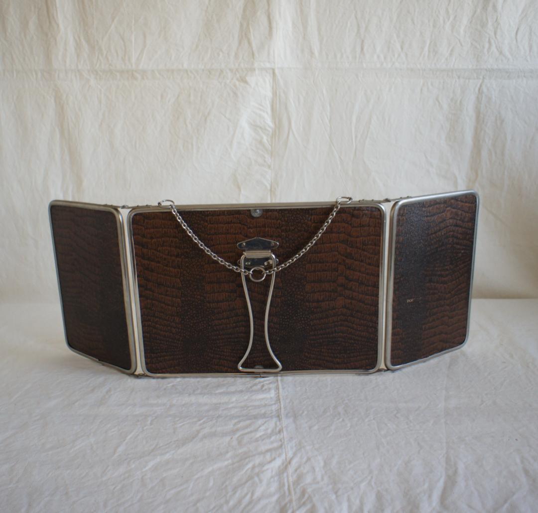 蛍　様　フランスアンティーク　折り畳み　ミラー　ドレッサー　鏡　シャビー