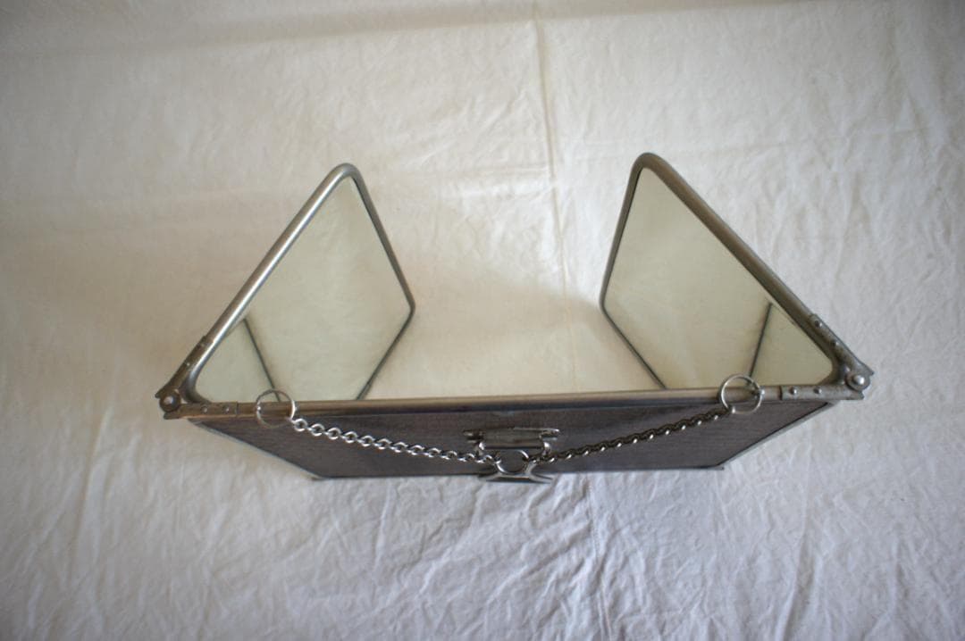 蛍　様　フランスアンティーク　折り畳み　ミラー　ドレッサー　鏡　シャビー