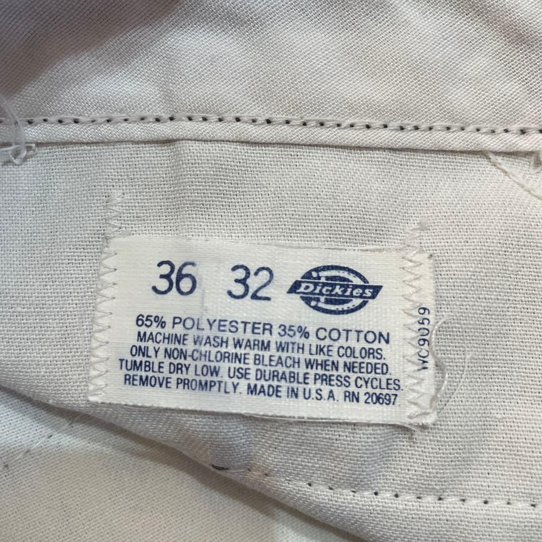 ディッキーズ　USA製 90s グレーチノパン　ワーク　チビタグ　W36 L32