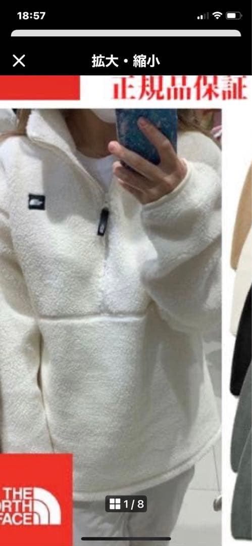 目玉商品!高騰した超人気商品　 ノースフェイス ユニセックスなので男女兼用L