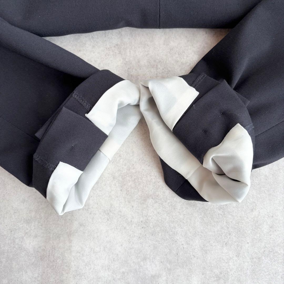 近年2024✨ミラオーウェン 金釦ダブルブレストコンパクトジャケット ネイビー