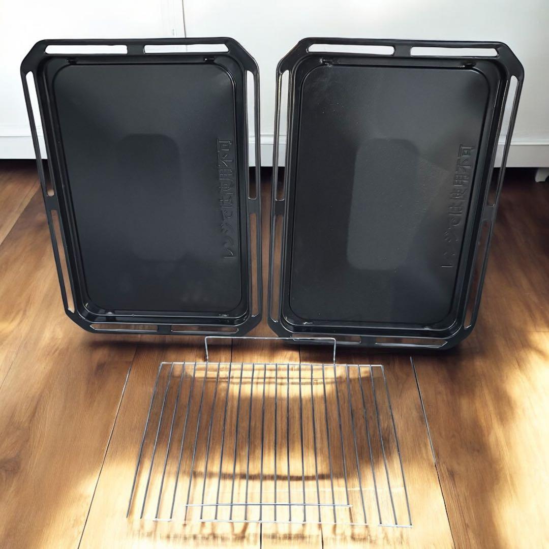 美品✨東芝 石窯ドーム ER-PD3000(R) 角皿2枚 網付 オーブンレンジ