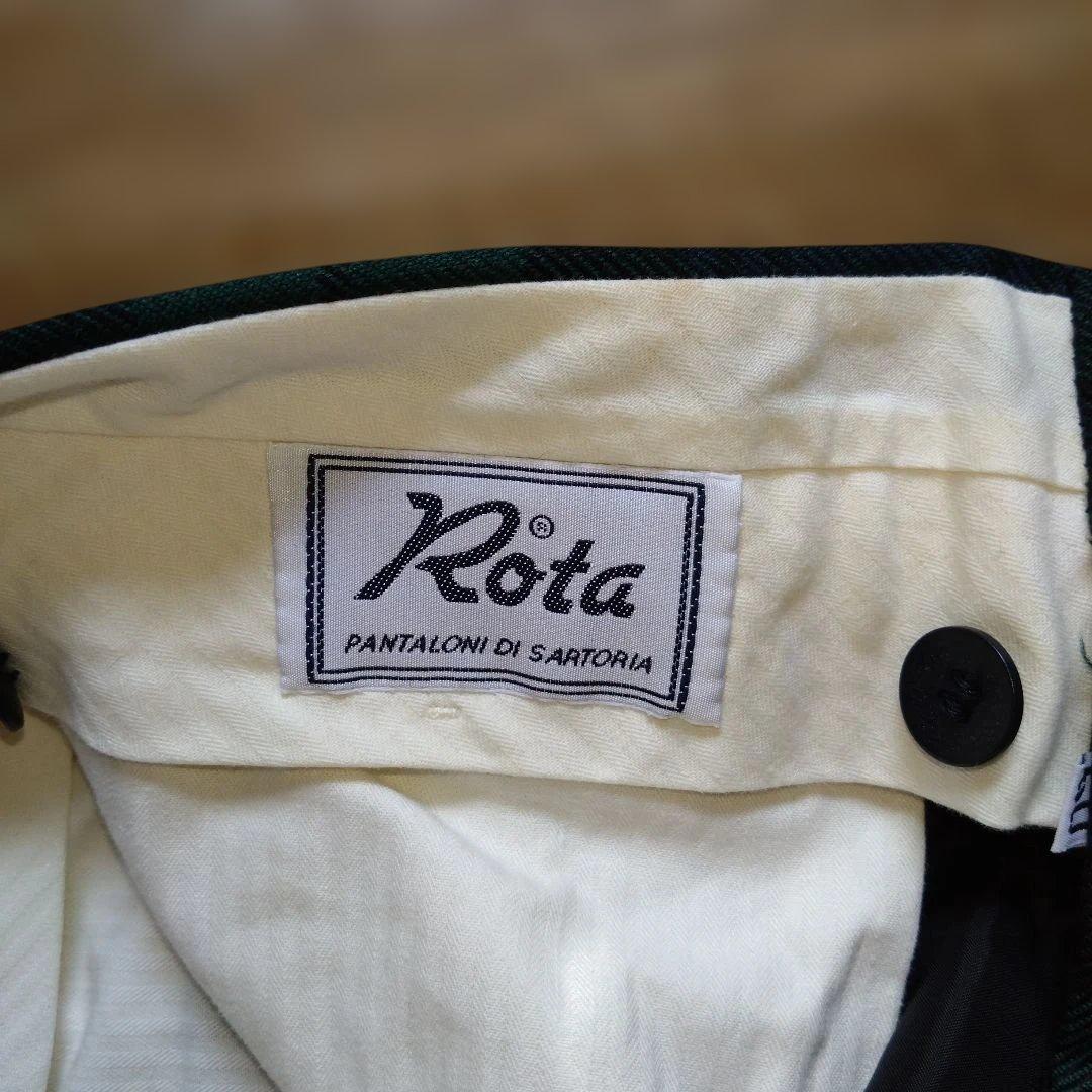 美品イタリア製 ロータROTA ブラックウォッチ サイズ50 シップス購入品