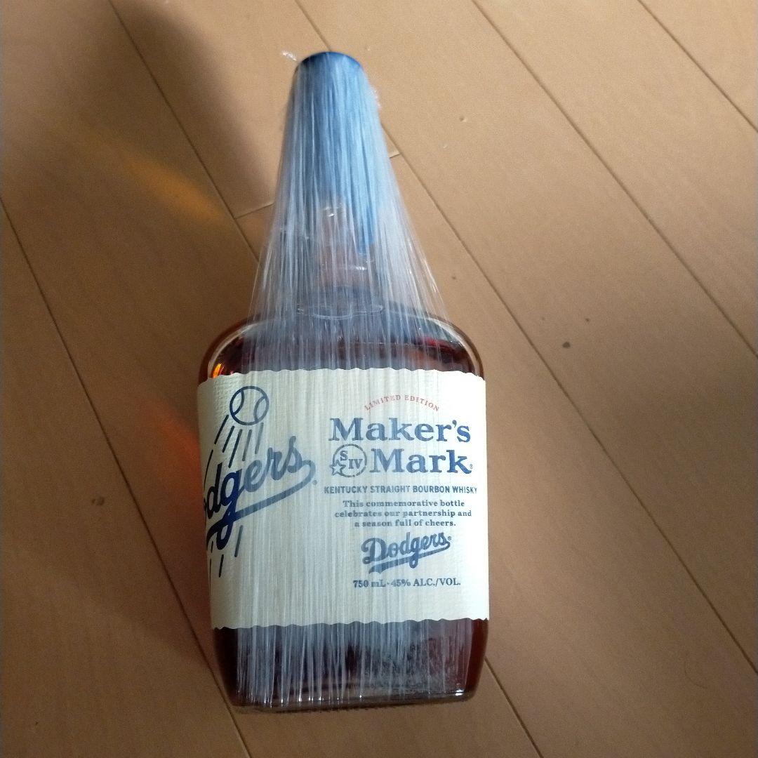 未開封品　Dodgers 限定版 Maker's Mark 750mL 45%