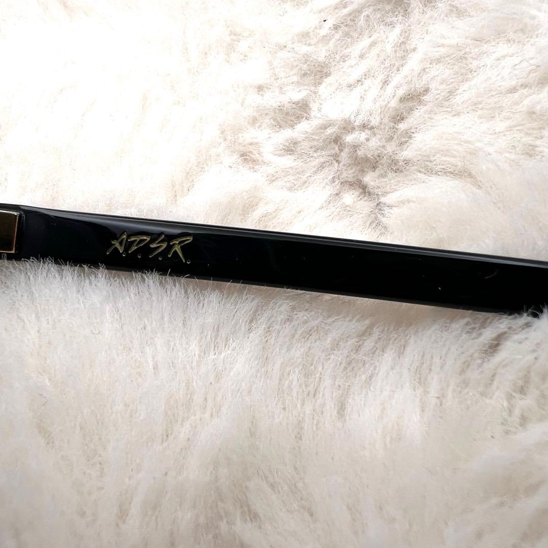 美品✨ A.D.S.R EDDIE 01 メガネ ブラック系 ゴールド 男女兼用