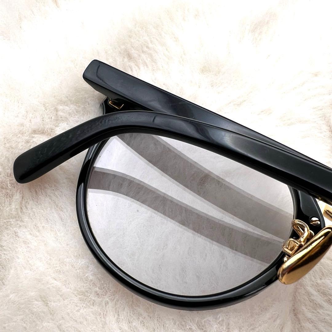 美品✨ A.D.S.R EDDIE 01 メガネ ブラック系 ゴールド 男女兼用