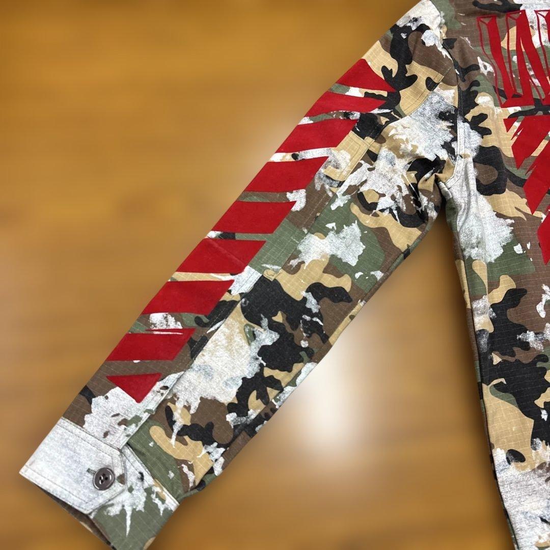 美品　OFF-WHITE オフホワイト ジャケット ミリタリー カモフラ 迷彩