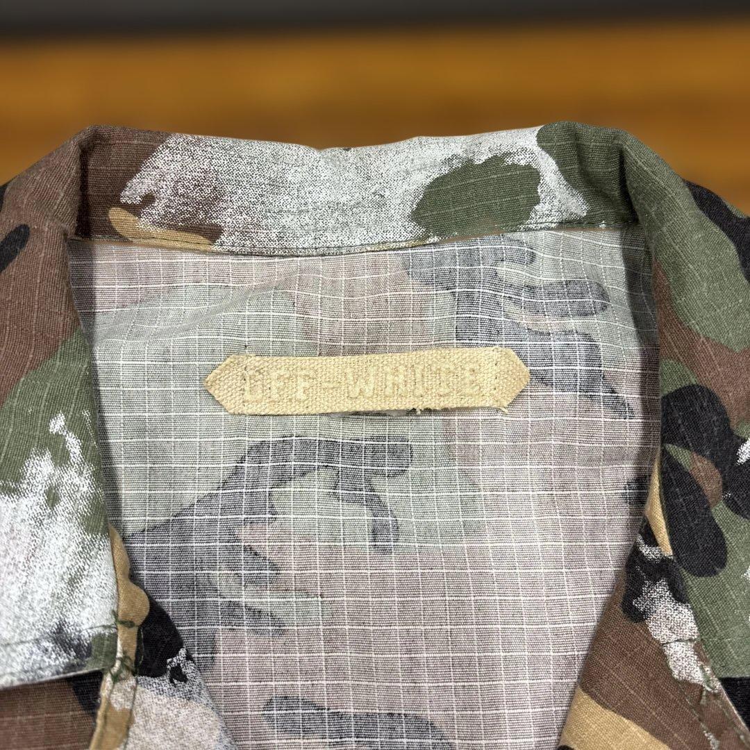 美品　OFF-WHITE オフホワイト ジャケット ミリタリー カモフラ 迷彩