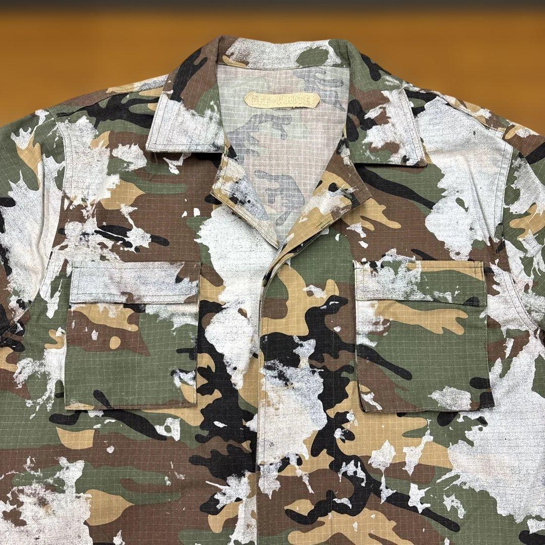 美品　OFF-WHITE オフホワイト ジャケット ミリタリー カモフラ 迷彩