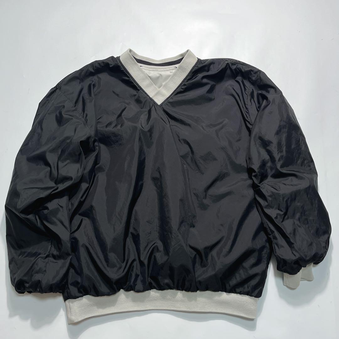 90s ナイキゴルフ ナイロンプルオーバー ピステ XL オフホワイト 7700