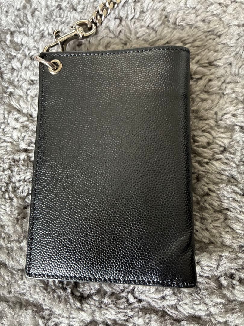 ねこさん専用希少SAINT LAURENT ブラック レザー ウォレットチェーン