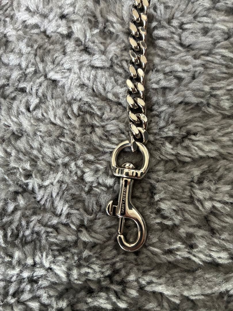 ねこさん専用希少SAINT LAURENT ブラック レザー ウォレットチェーン