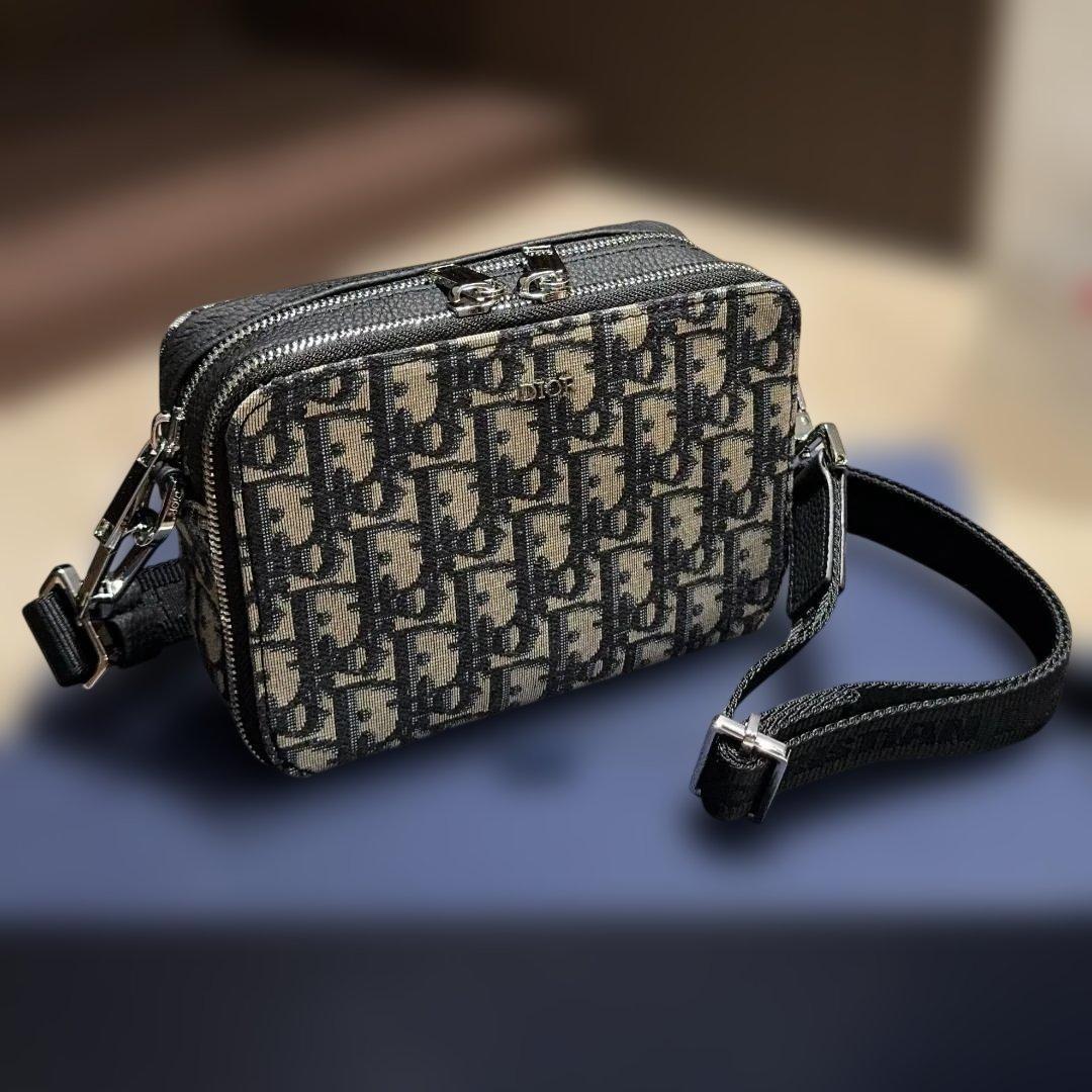 刺繡 ショルダーバッグ ブラック