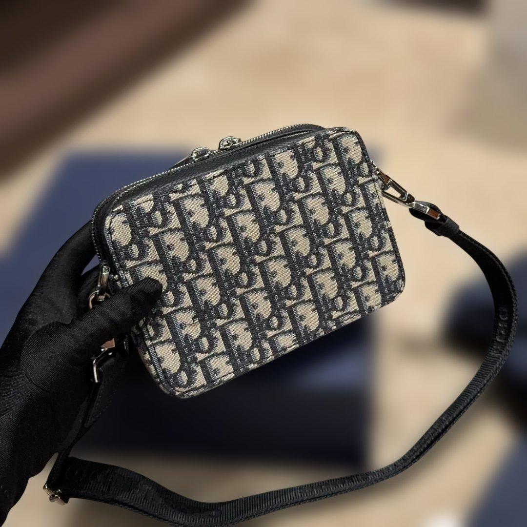 刺繡 ショルダーバッグ ブラック