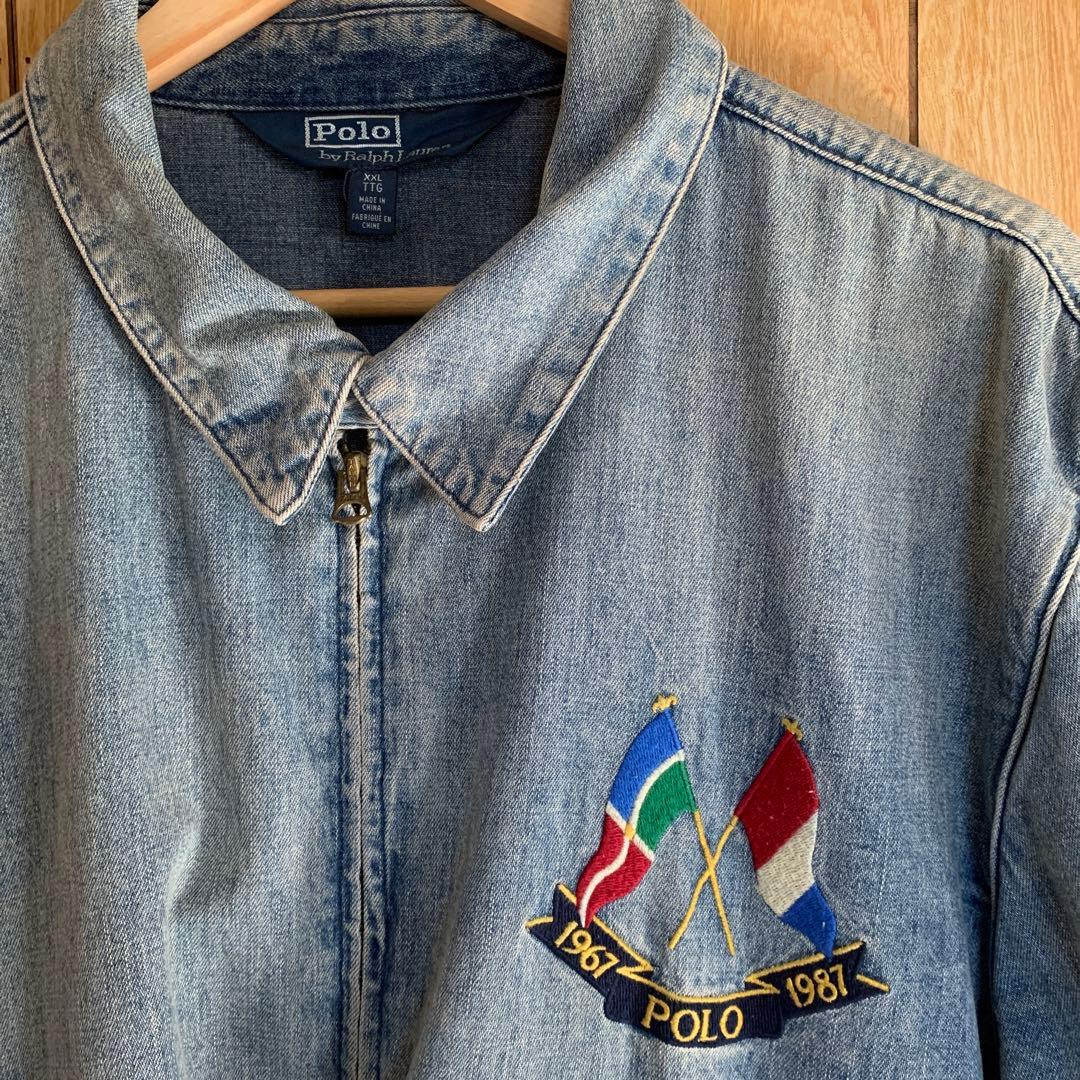 ラルフローレン　クロスフラッグ　デニムジャケット
