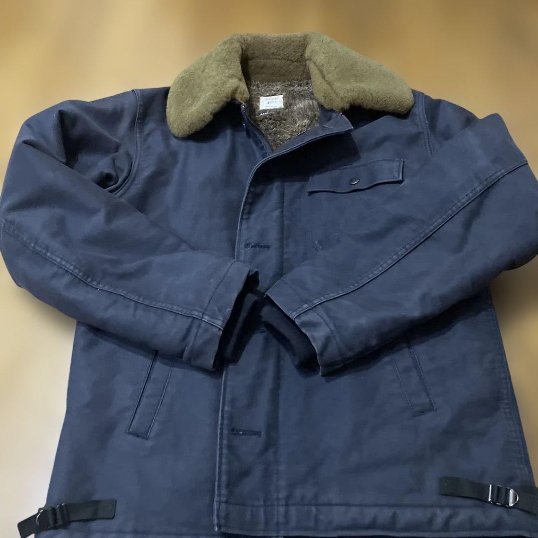 オ*マ様 HOUSTON ヒューストンn1デッキジャケットネイビー　日本製40