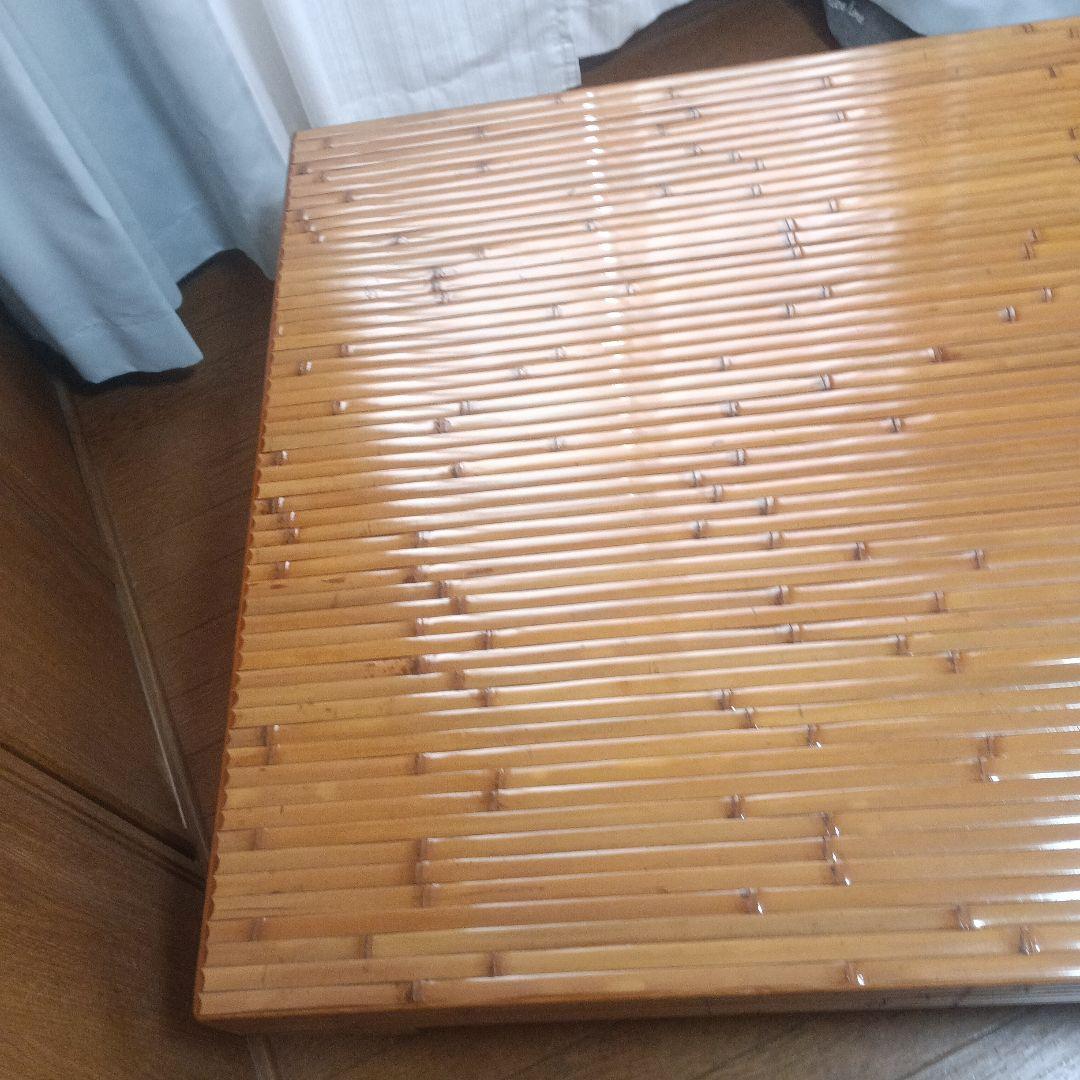 【美品】梅里竹芸 竹製シングルベッド 健康ベッドor座卓_竹家具