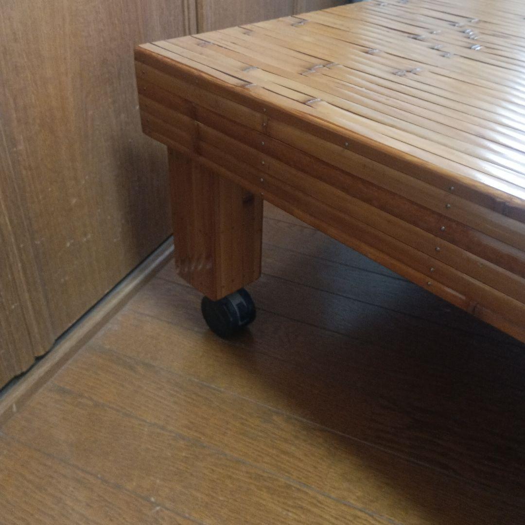 【美品】梅里竹芸 竹製シングルベッド 健康ベッドor座卓_竹家具