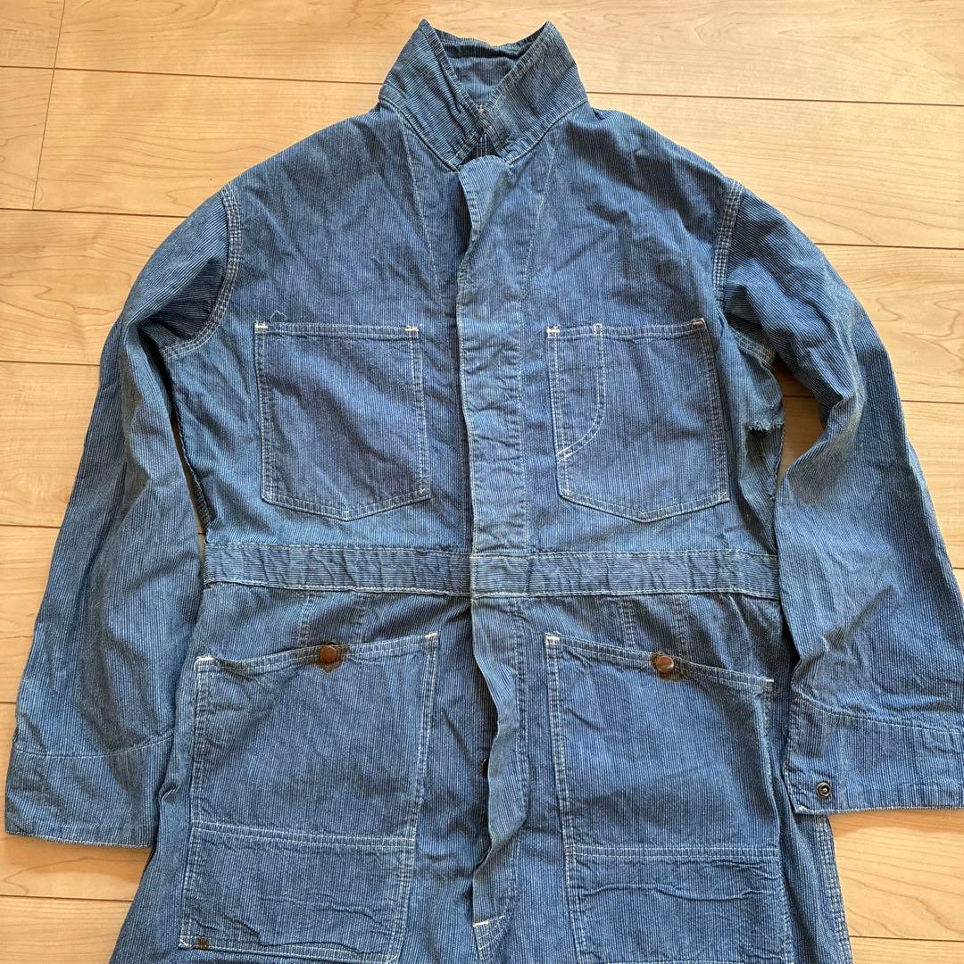 ヴィンテージ ピンヒッコリー　つなぎ