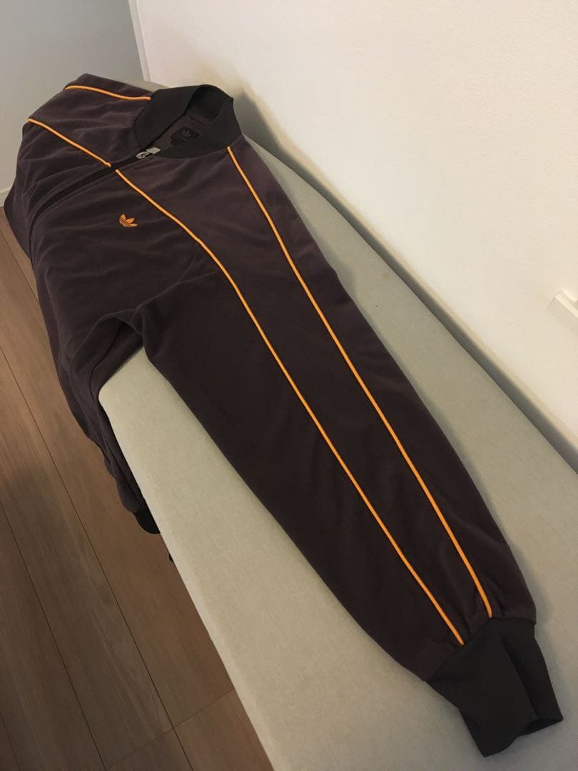 ★大幅値下★【希少・美品】y2k adidas 刺繍トレフォイルロゴ 万国旗タグ