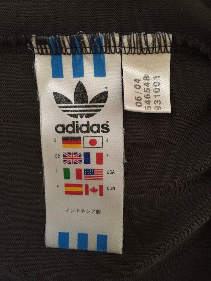★大幅値下★【希少・美品】y2k adidas 刺繍トレフォイルロゴ 万国旗タグ
