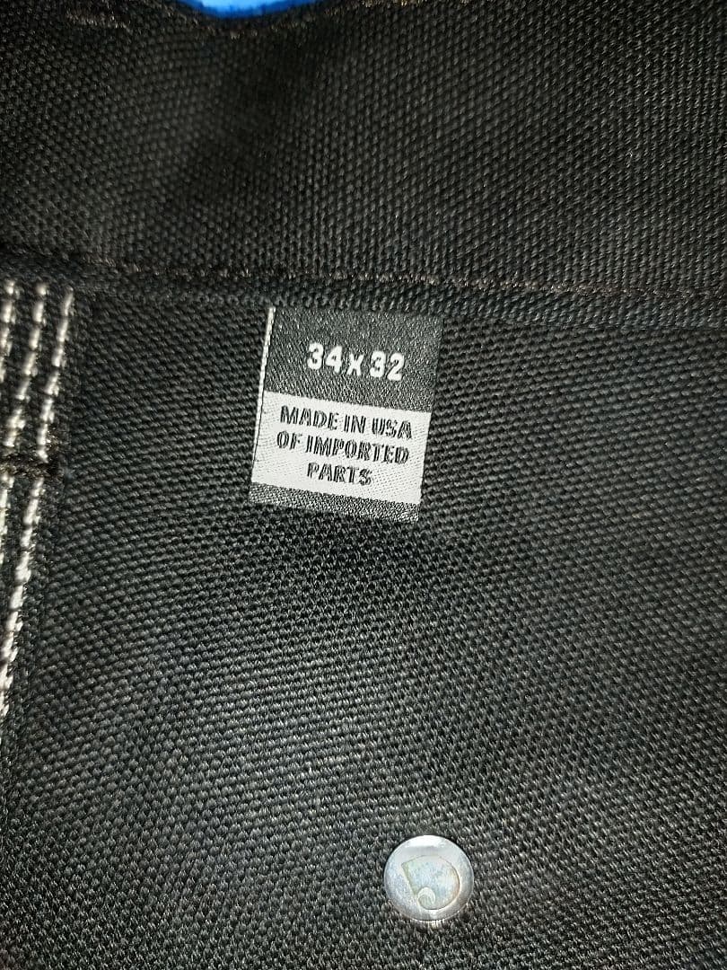 Carhartt ダブルニー w34×L32 USA製 ブラック ペインター