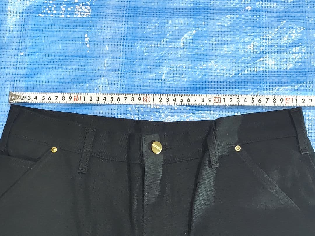 Carhartt ダブルニー w34×L32 USA製 ブラック ペインター