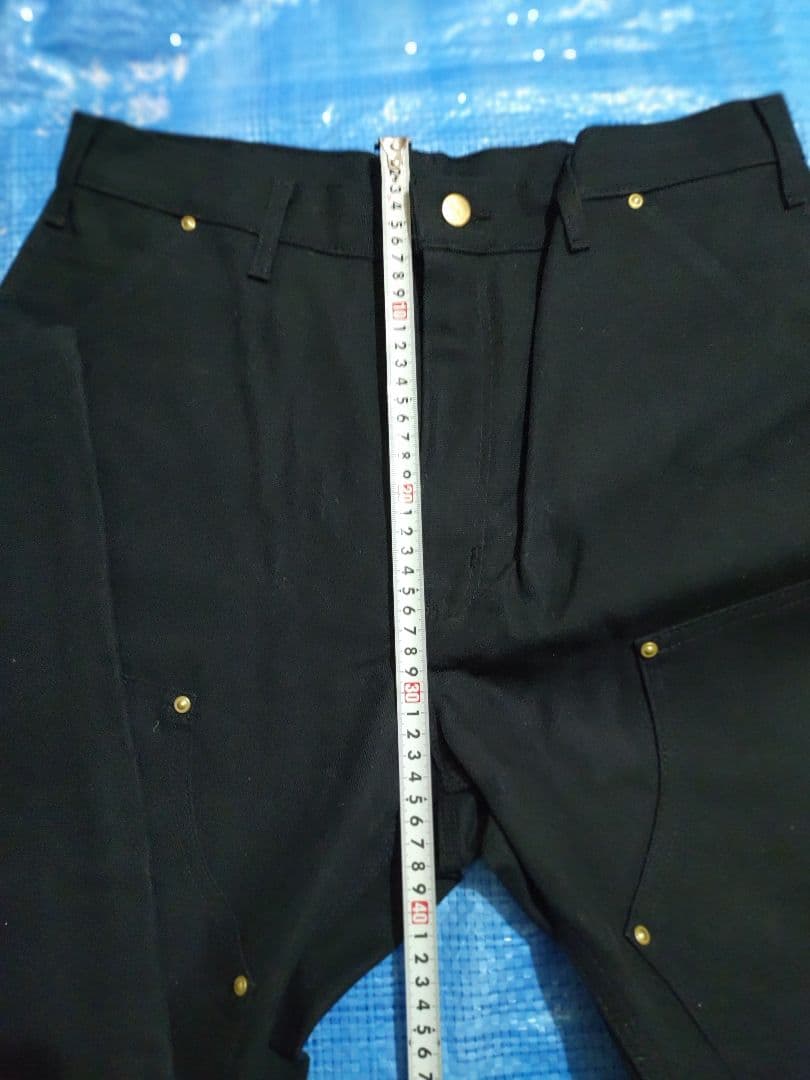Carhartt ダブルニー w34×L32 USA製 ブラック ペインター