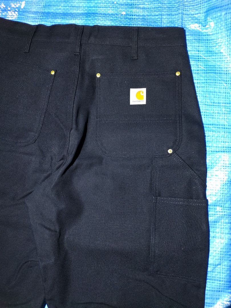 Carhartt ダブルニー w34×L32 USA製 ブラック ペインター