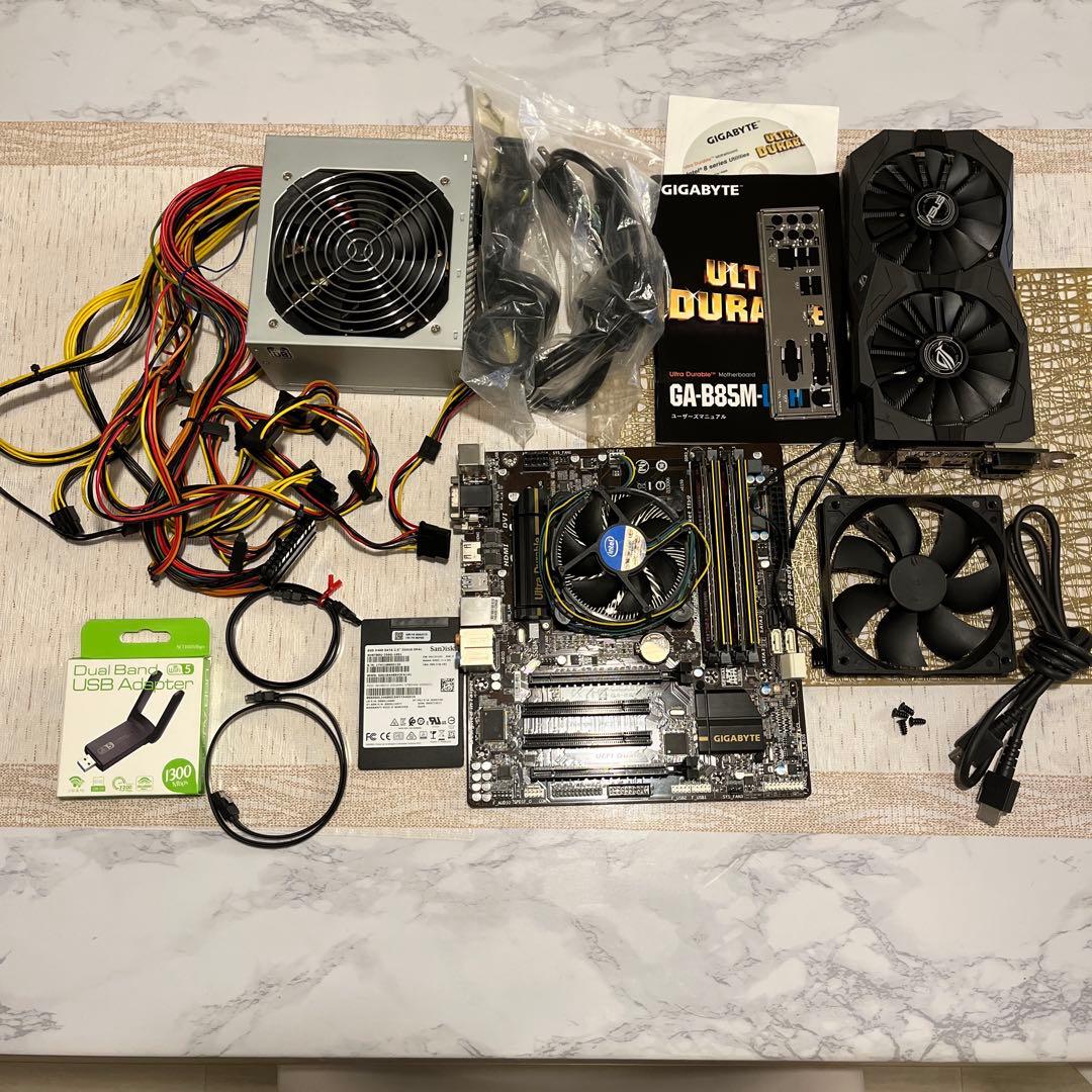 中古　自作PCパーツセット i5-4440 RX570