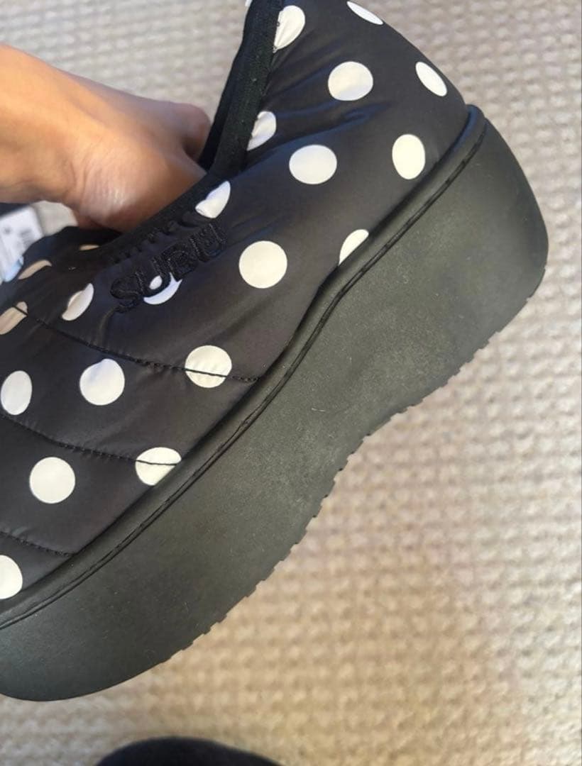 SUBU厚底　ドット柄