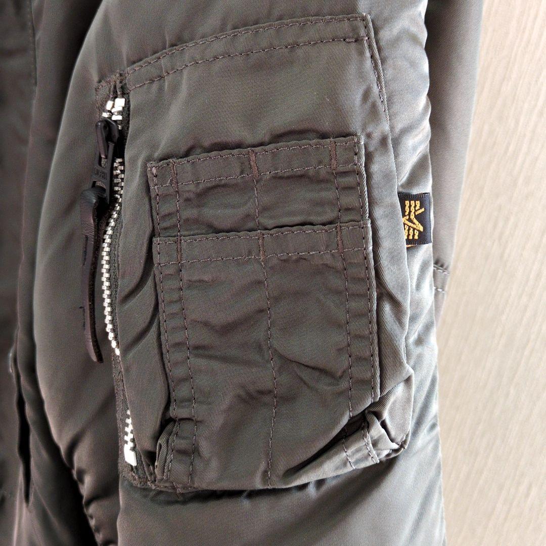 美品 ALPHA N-3B フライトジャケット ミリタリー ジャケット カーキ