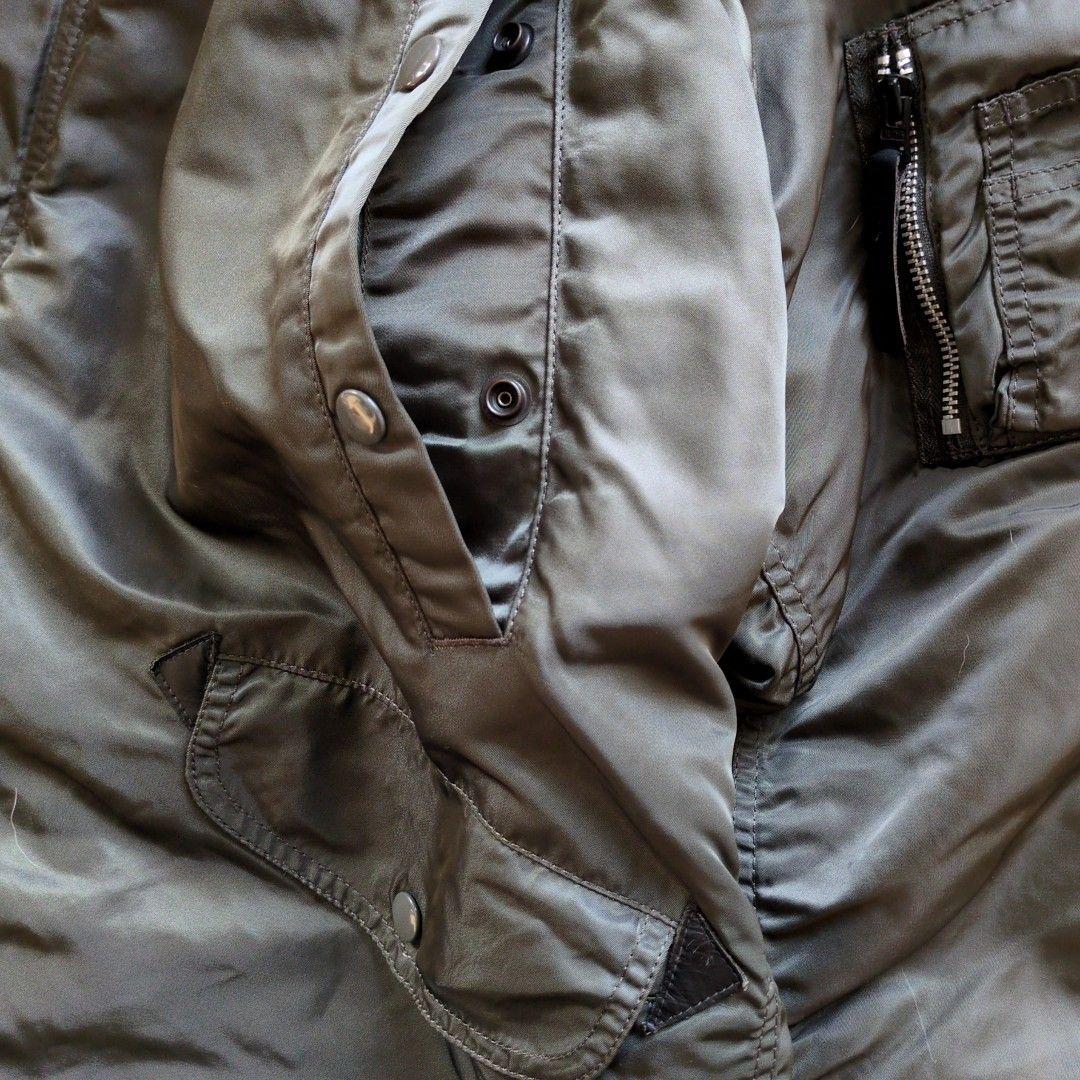 美品 ALPHA N-3B フライトジャケット ミリタリー ジャケット カーキ