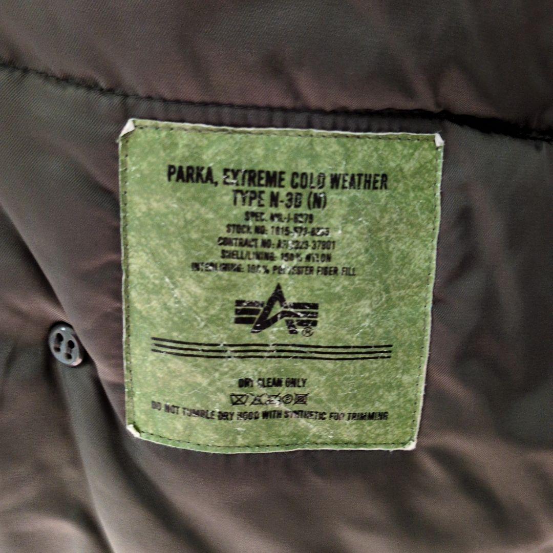 美品 ALPHA N-3B フライトジャケット ミリタリー ジャケット カーキ