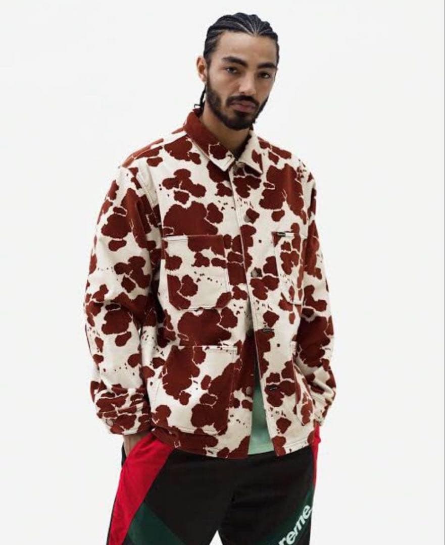 ジャケット・アウター Supreme velvet chore coat cow