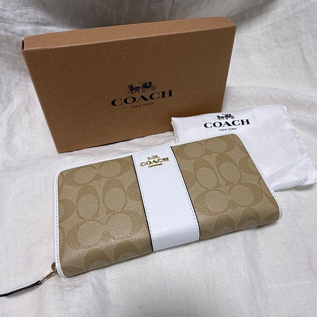 【新品未使用】coach COACH 長財布 白 財布